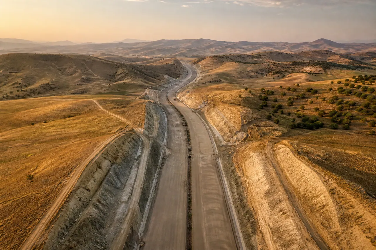 Örnek proje görseli: yol projesi ölçümü